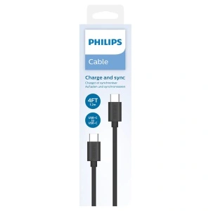PHILIPS Cablu USB-C la USB-C, 1,2 m -Conectivitate Premium