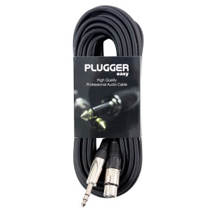  PLUGGER Cablu XLR mamă – Jack 6.35 mm tată stereo 10 m-enervolt.ro