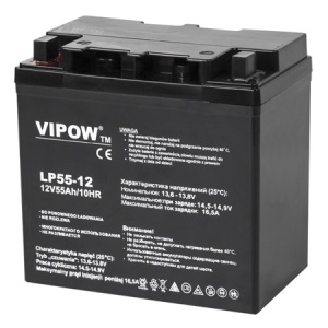 VIPOW Acumulator Staționar AGM VRLA 12V 55Ah