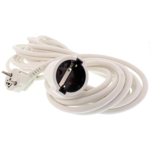 Well – Cablu prelungitor 10m, 1.5 mm², Alb, IP20
