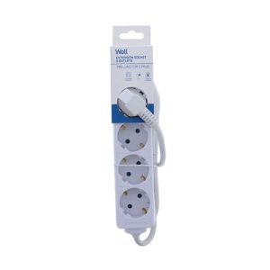 Well – Prelungitor 5 prize, 5m, cablu 3×1.5 mm²