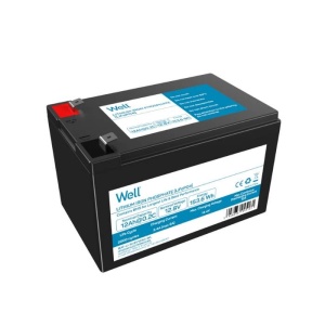 Well Acumulator litiu LiFePO₄ 12.8V 12Ah, terminal F2, Dim. 151×98×95(100) mm
