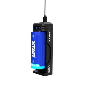 INCARCATOR ACUMULATORI 3.7V USB-C SC1 XTAR _enervolt.ro