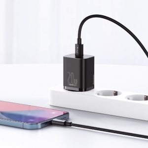  Încărcător rețea PD 20W 3A USB Tip C – Lightning 1m – negru