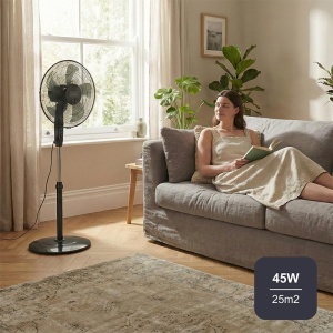 Ventilator cu picior BLACK&DECKER BXFS8000E, 45 W, 40 cm-enervolt.ro