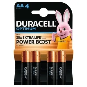 Duracell Baterie alcalina Optimum R6 (AA) Blister 4 buc