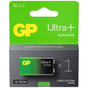 Gold Peak Baterie alcalina 9V (6LR61) Ultra+ G-TECH, durata lunga de functionare