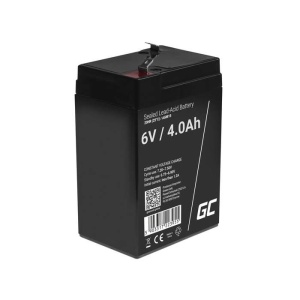 Acumulator plumb acid GreenCell 6V 4AH, terminal F1-T1, AGM15-enervolt.ro