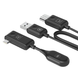 MINIX Transmițător și Receptor HDMI Wireless, până la 50m C1, Full HD 1080P, USB‑C