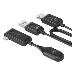 MINIX Transmițător și Receptor HDMI Wireless, până la 50m C1, Full HD 1080P, USB‑C