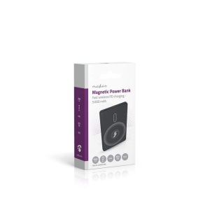 Nedis Acumulator extern powerbank 5000 mAh, Incarcare wireless 1.67-2.22-3.0 A, Conexiune iesire: 1x USB-C™, Conexiune intrare: 1x USB-C™, PD3.0 20W, Litiu-Polimer - Img 3