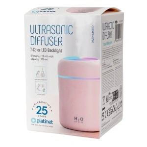 PLATINET Set 2 x Difuzor Uleiuri și Umidificator 300ml, Roz