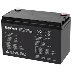 REBEL Acumulator Staționar AGM VRLA 12V 100Ah