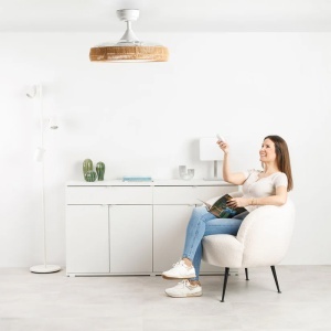 TAURUS Ventilator de tavan, cu lumină LED, 30 W, 107 cm, Polar Nature