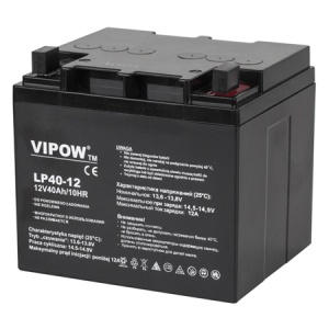 VIPOW Acumulator Stationar AGM VRLA 12V 40Ah