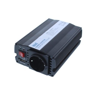 WELL Invertor de tensiune 24V → 220V, USB, 300W
