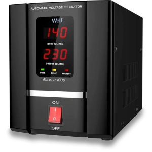 WELL Stabilizator automat de tensiune cu servo motor CONSTANT 1000VA / 600W – resigilat