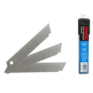 FIXTEC остриета за макетен нож от стомана 9×80×0.4mm, зърненост 60# 10 броя