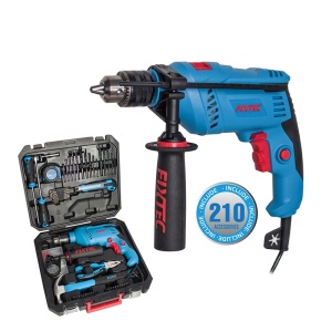 Комплект ударна бормашина FIXTEC 600W с 210 аксесоара