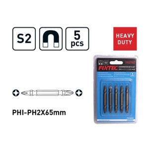 Комплект 5 накрайника звезда FIXTEC PH1+PH2 65мм - Img 3
