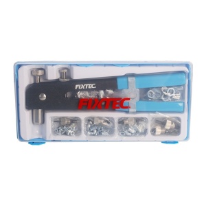 Комплект клещи за резбови нитове FIXTEC 86 части, 11", с куфарче - Img 2