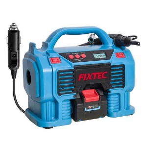 Безжичен автомобилен компресор FIXTEC 20V Li-Ion – портативен модел - Img 1