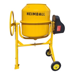 Бетонобъркачка 240L, 1200 W, електрически мотор, 30 об/мин, Heimdall Elite