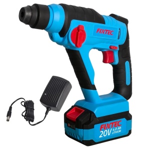 Акумулаторен къртач FIXTEC 13 мм SDS‑Plus 20 V, 1.3 J