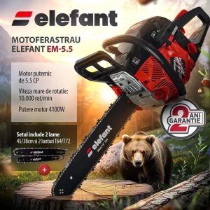 Бензинов трион ELEFANT EM-5.5, 10000 об / мин, 5,5 к.с. - Img 2