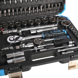 Комплект вложки FIXTEC 94 части 1/4" & 1/2" CRV, с кутия - Img 2