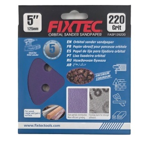 Абразивен диск FIXTEC 125 мм P220 за ексцентършлайф