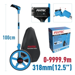 Измервателно колело FIXTEC, обхват 0-9999.9м, пистолетна дръжка