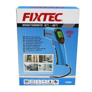 Инфрачервен термометър FIXTEC, LCD, -50~380°C, безконтактен - Img 5