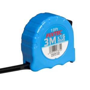 Стоманена ролетка FIXTEC 3M x 16MM с ръчно заключване - Img 2