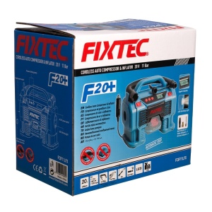 Безжичен автомобилен компресор FIXTEC 20V Li-Ion – портативен модел - Img 12