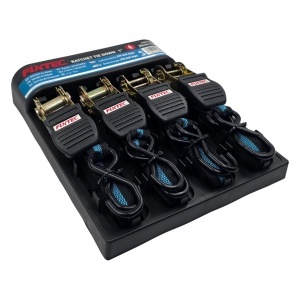 Комплект 4 броя обезопасителни ремъци FIXTEC 1" x 5м с тресчотка и S куки - Img 4
