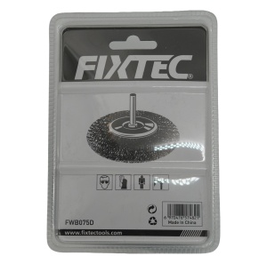 Кръгла четка FIXTEC 75 мм, косъм 0.30 мм, вал 6.35 мм - Img 3