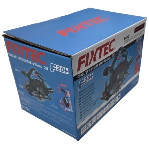 Акумулаторен циркулярен трион FIXTEC 20V с батерия и зарядно - Комплект - Img 8