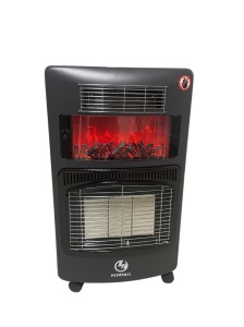 Печка на ток и газ 4200w, с камина, 3 степени, heimdall - Img 2