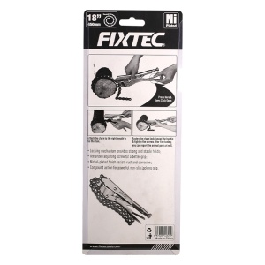 Автоблокиращи клещи с верига FIXTEC 18" – Мултифункционален инструмент - Img 11