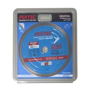 Диамантен диск за рязане FIXTEC 180x1.4x22.2мм, 10мм, 5 звезди