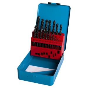 Комплект свредла HSS FIXTEC 19PCS 1-10mm в метална кутия - Img 2