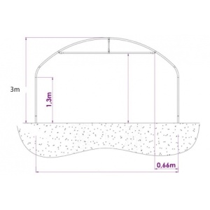 Парник Hobby Farmer 6x30 м, арки на всеки 2 метра - Img 2