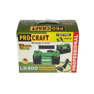 Автомобилен компресор Procraft LK400, 25 A, 80 л/мин, 25 атмосфери, 276W - Img 2