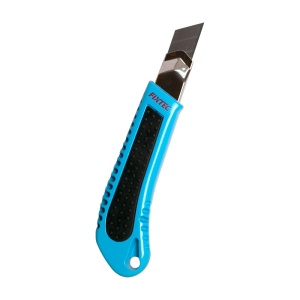 Алуминиев макетен нож FIXTEC 18MM с TPR дръжка и прибиращо се острие - Img 3
