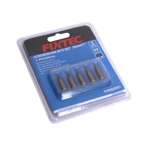 Комплект битове за отвертка FIXTEC PH1 25mm, 5 броя - Img 3