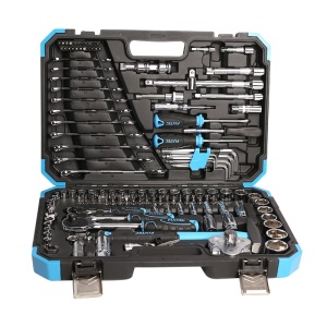 Комплект вложки FIXTEC 1/2", 3/8", 1/4" — 132 части с кутия