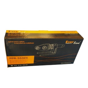Комплект за заваряване на PPR тръби Everline PPR-SS32X, 800W, 220V, 270°C, тефлонови глави 20/25/32мм - Img 4