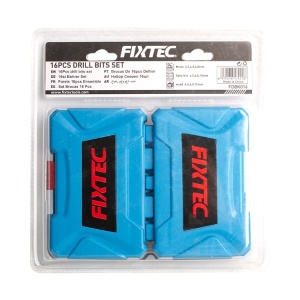 Комплект свредла FIXTEC 16 части, за метал, зидария и дърво - Img 2