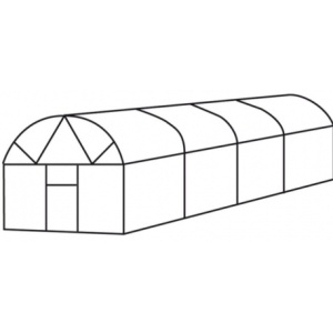 Парник Hobby Farmer, размер 5x8 метра - Img 3